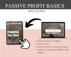 Passive Profit Basics Mini Course